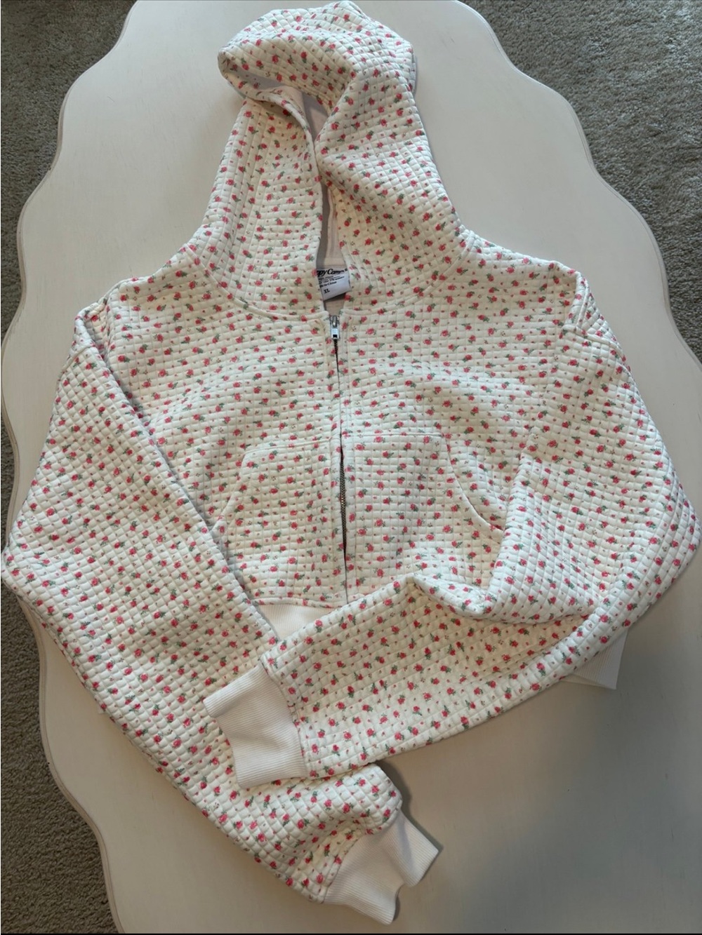 The Happy Camp3r cropped zip up jacket